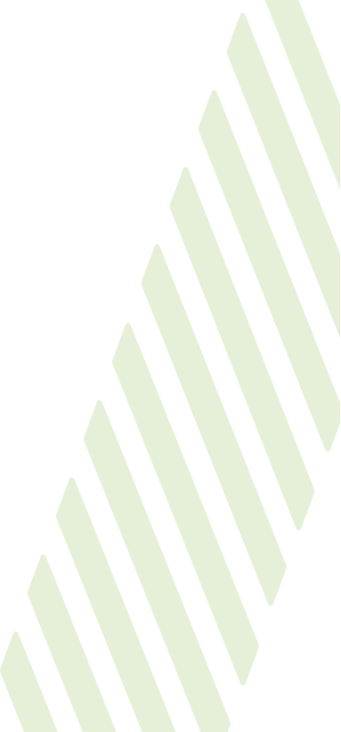 A green striped icon on a black background.