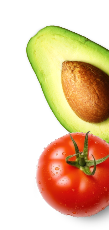Avocado and tomato